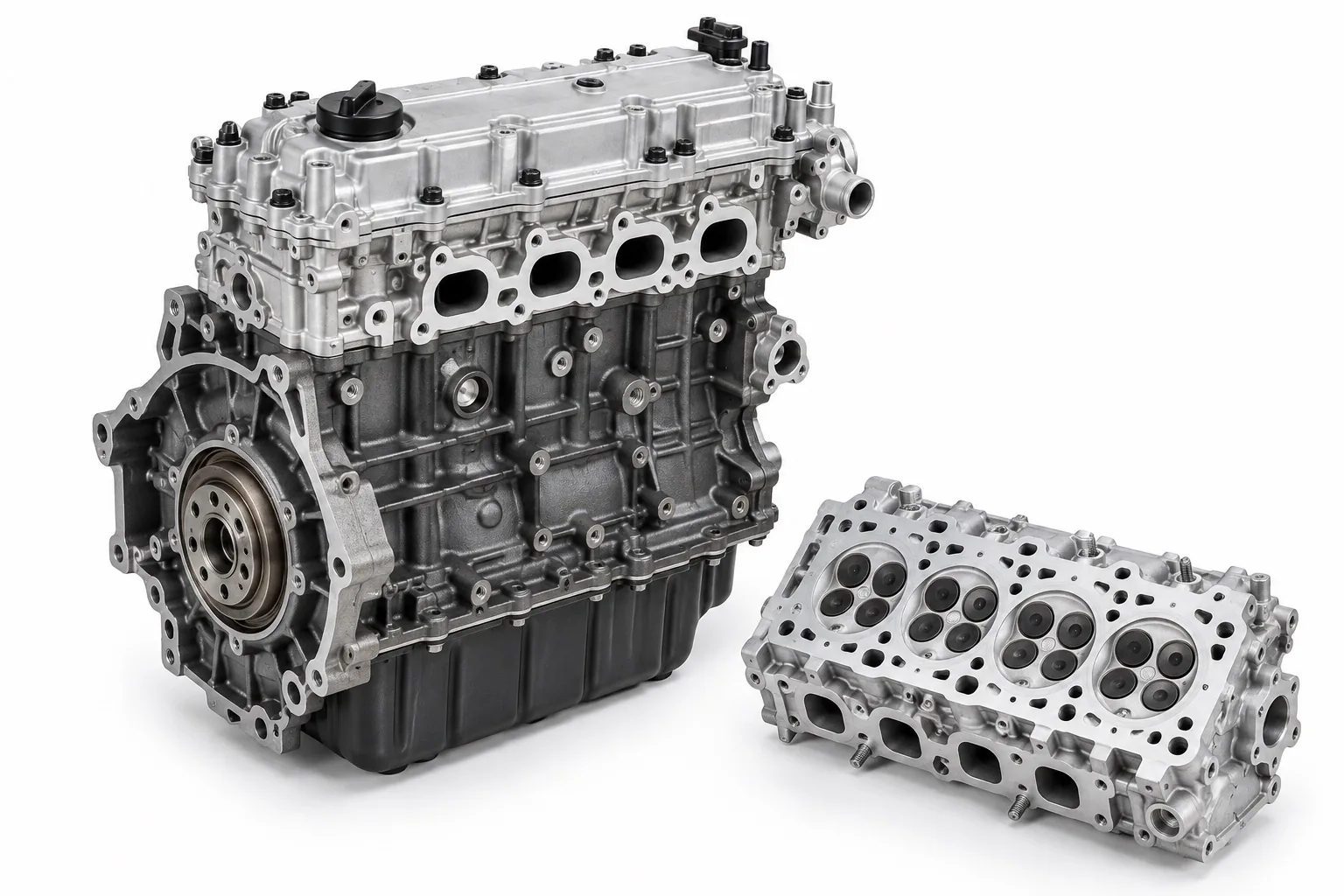 Motor y culata de automóvil