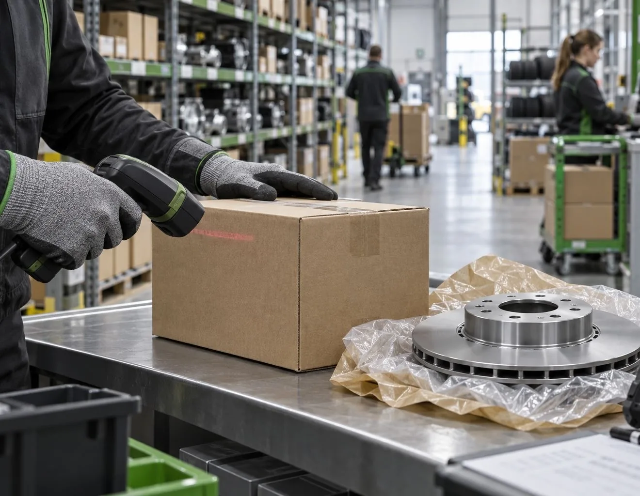 Preparación de un pedido de recambios en almacén